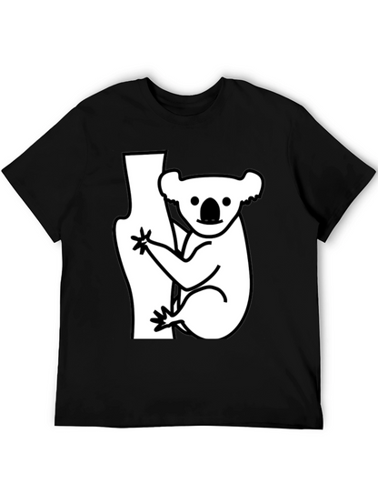 Koala Bear Graphic T-Shirt - Black