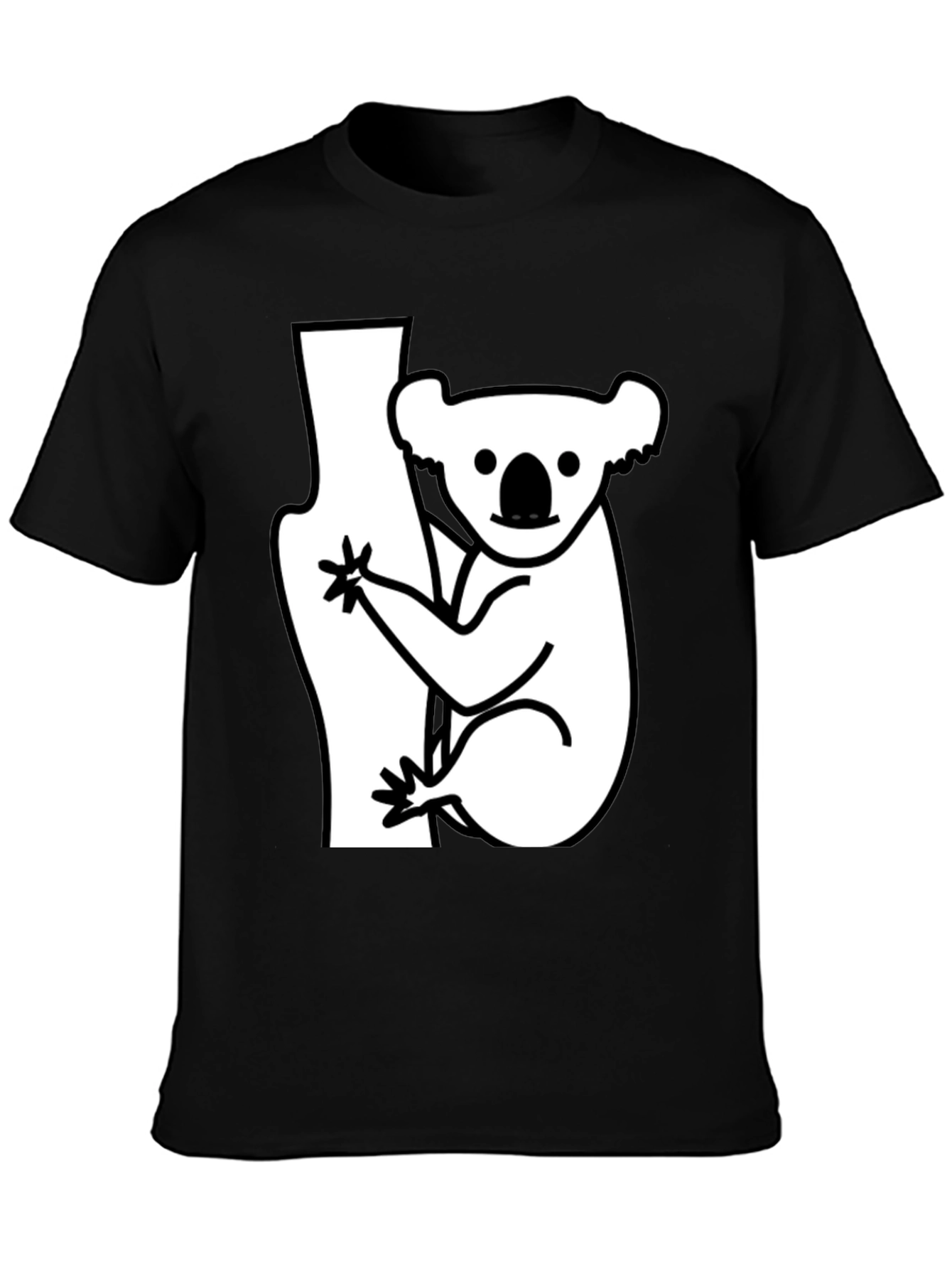 Koala Bear Graphic T-Shirt - Black