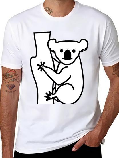 Koala Bear Graphic T-Shirt - Black
