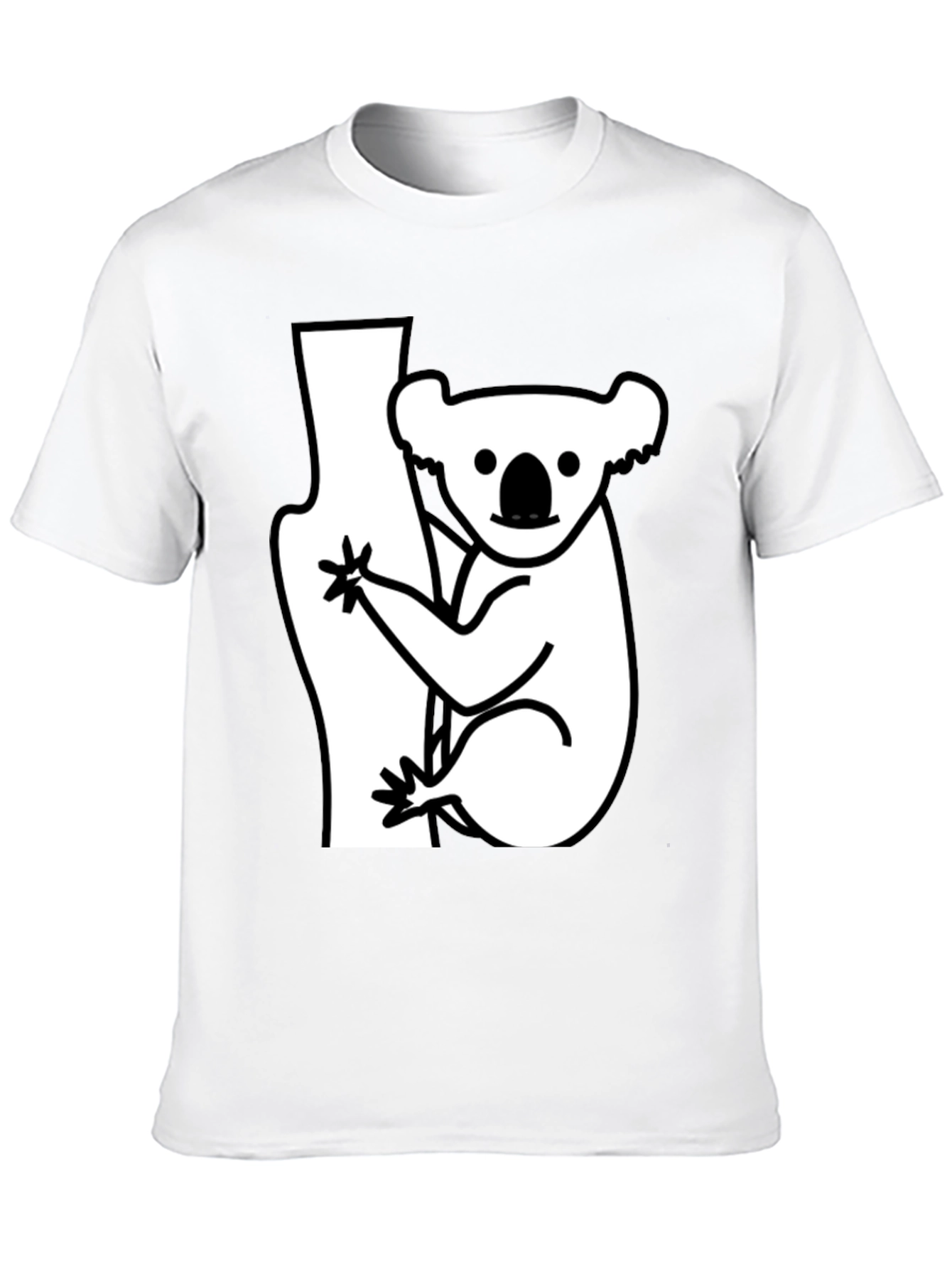 Koala Bear Graphic T-Shirt - Black