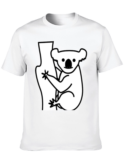 Koala Bear Graphic T-Shirt - Black