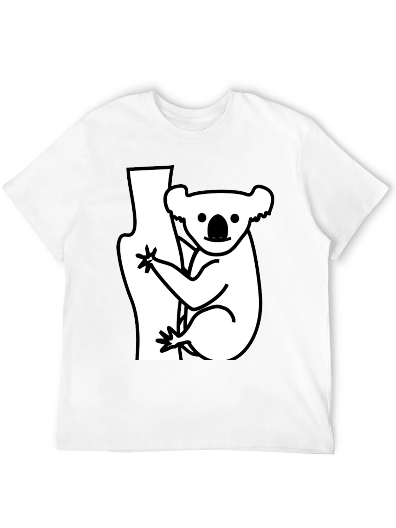 Koala Bear Graphic T-Shirt - Black