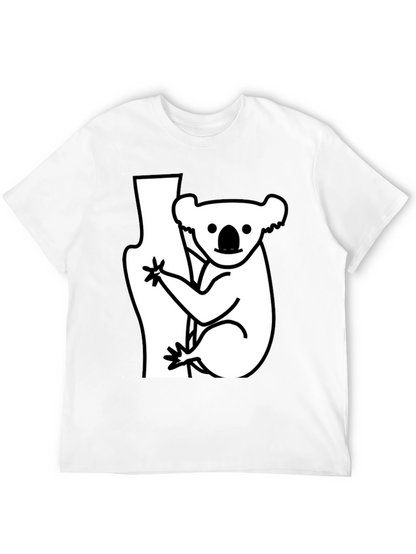 Koala Bear Graphic T-Shirt - Black