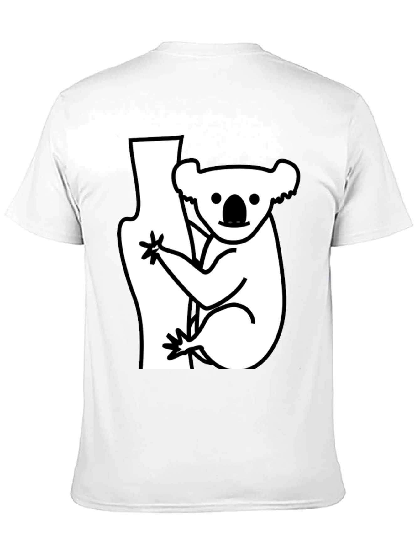 Koala Bear Graphic T-Shirt - Black