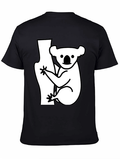 Koala Bear Graphic T-Shirt - Black