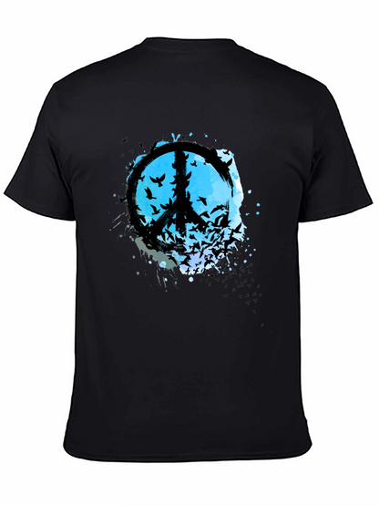 Peace Sign Bird Silhouette Graphic Tee