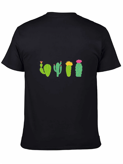 Cactus Crew Neck T-Shirt - Black