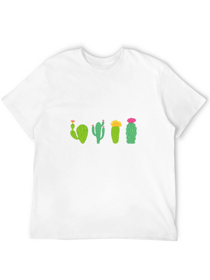 Cactus Crew Neck T-Shirt - Black