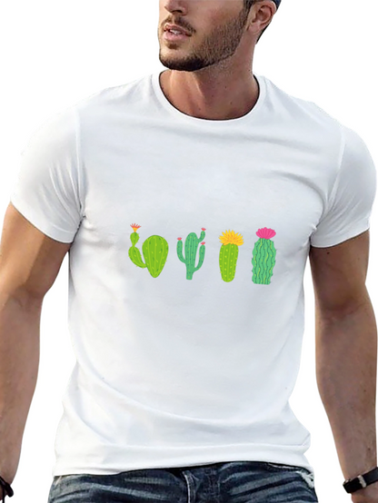 Cactus Crew Neck T-Shirt - Black