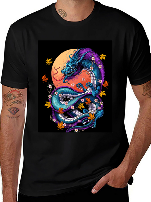 Dragon Graphic Tee - Mens Black T-Shirt