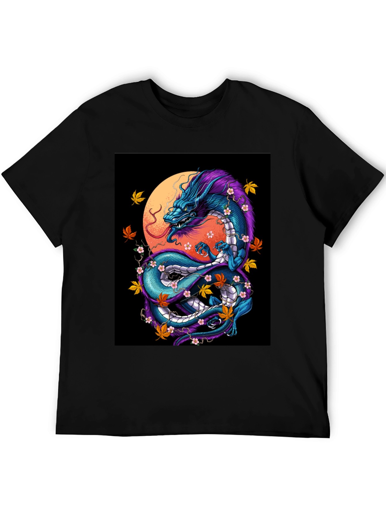 Dragon Graphic Tee - Mens Black T-Shirt