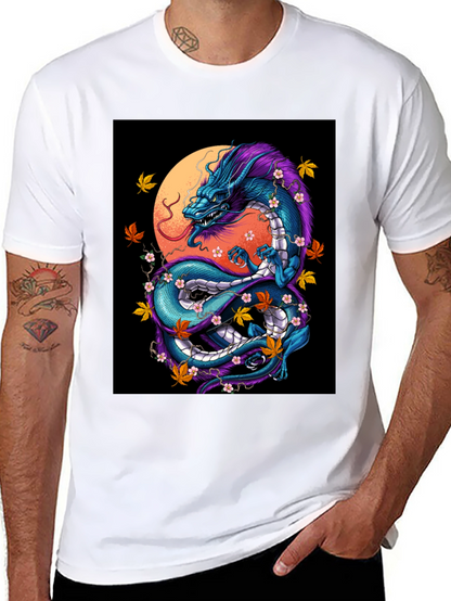Dragon Graphic Tee - Mens Black T-Shirt