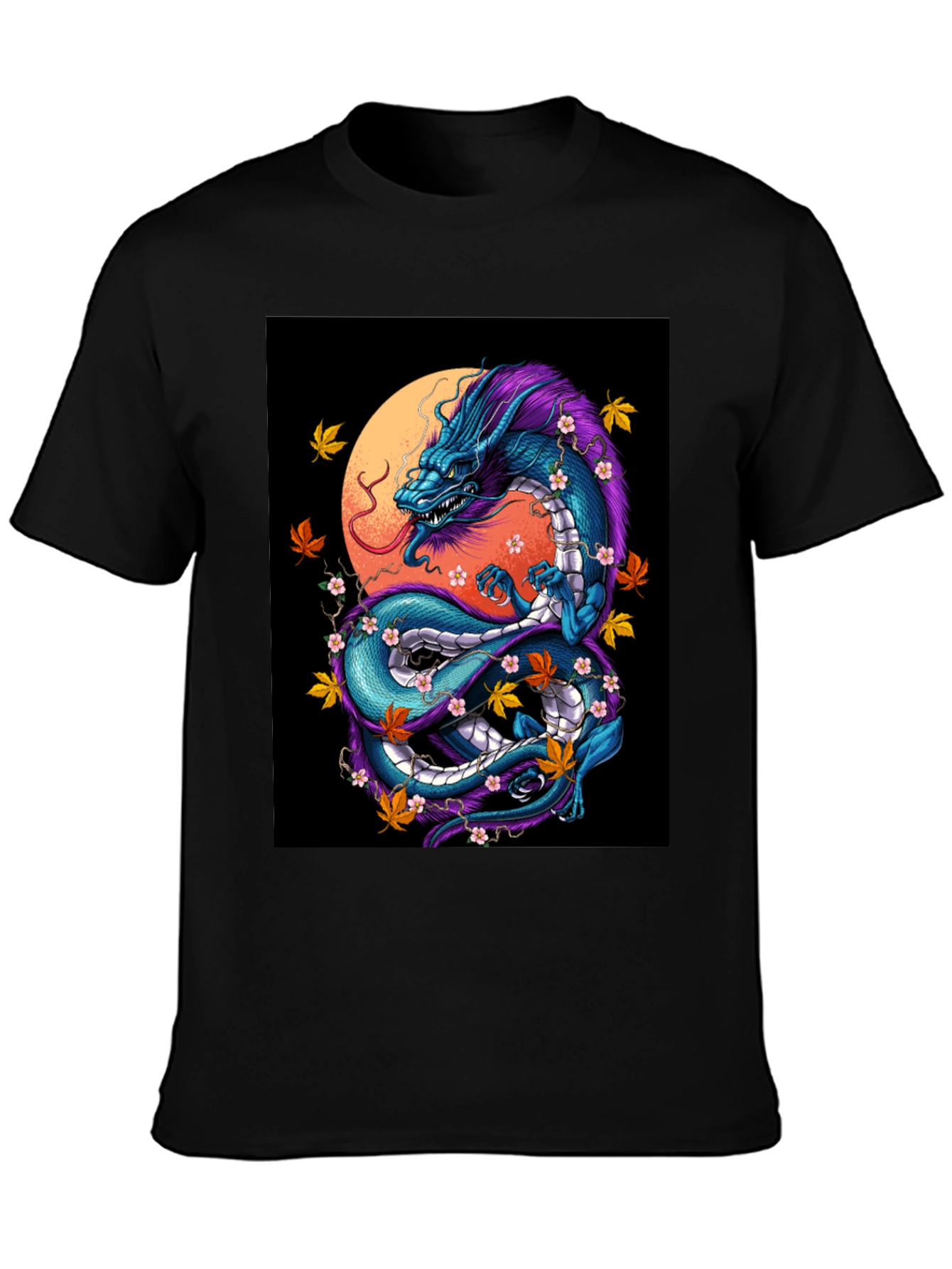 Dragon Graphic Tee - Mens Black T-Shirt