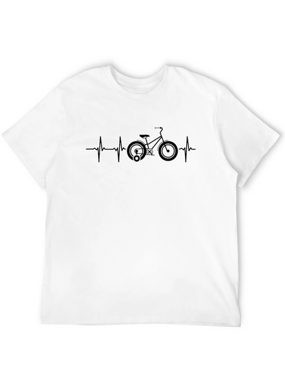 Bike Heartbeat T-Shirt - Cycle Lover Tee