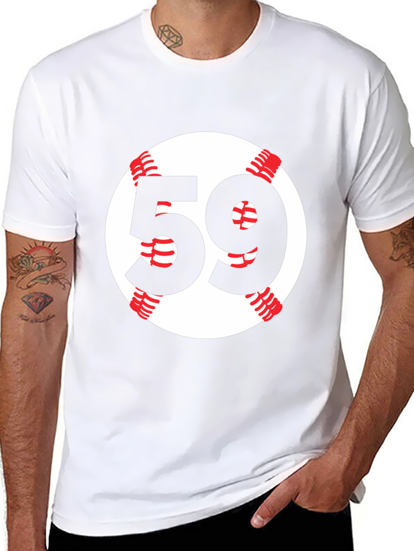 Baseball Number 59 T-Shirt