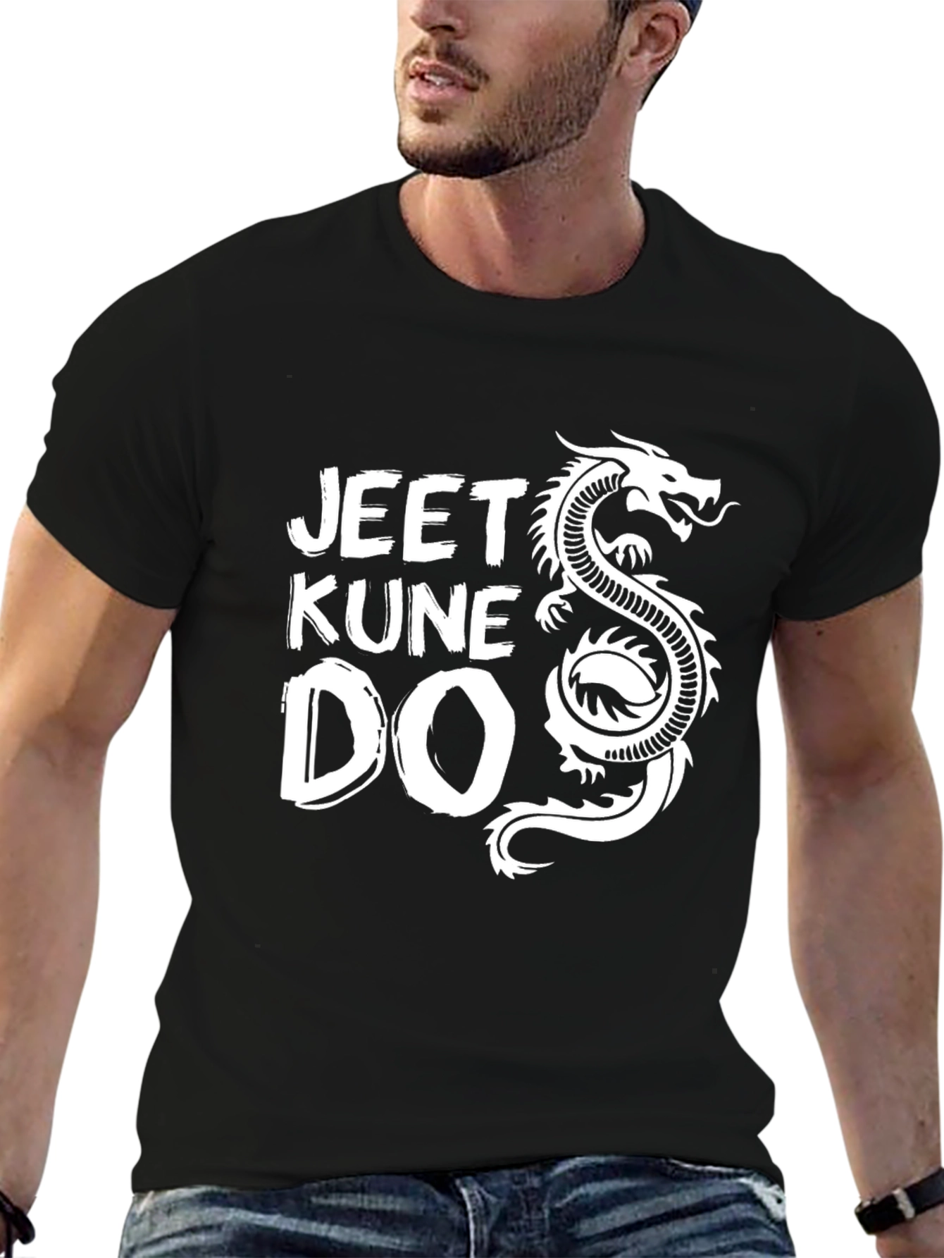 Jeet Kune Do Dragon Graphic Black T-Shirt