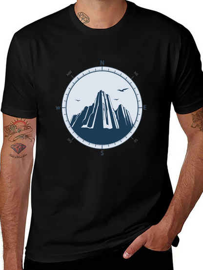Mountain Compass Graphic Tee - Adventure Awaits