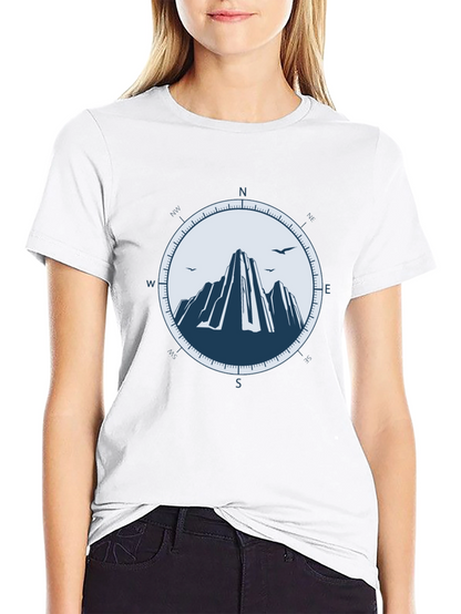 Mountain Compass Graphic Tee - Adventure Awaits