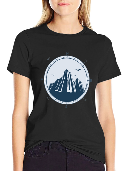 Mountain Compass Graphic Tee - Adventure Awaits