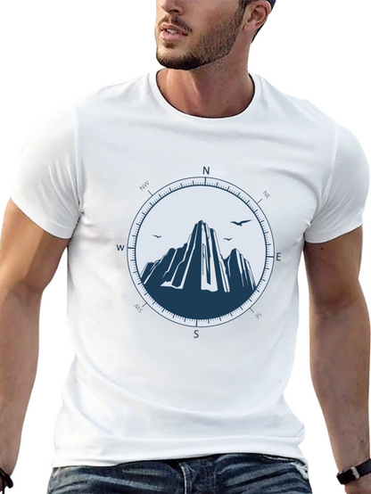 Mountain Compass Graphic Tee - Adventure Awaits
