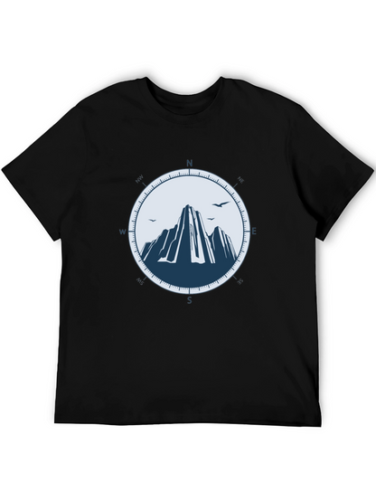 Mountain Compass Graphic Tee - Adventure Awaits
