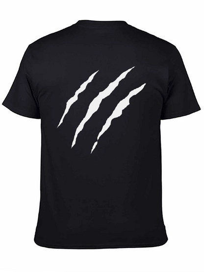 Claw Mark Graphic Black T-Shirt