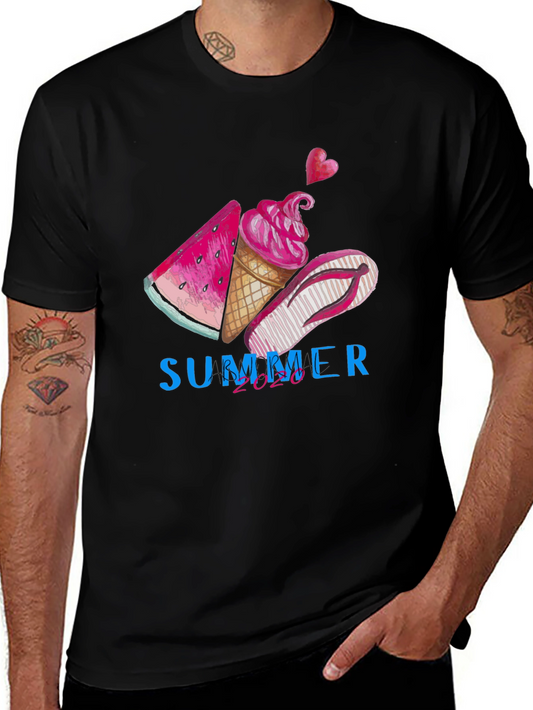 Summer Vibes Graphic Tee - Black