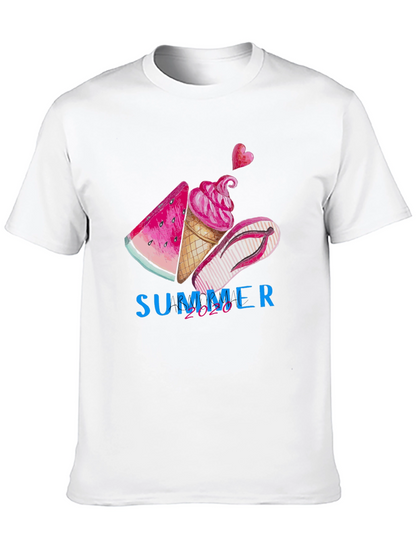 Summer Vibes Graphic Tee - Black