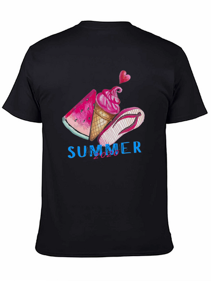 Summer Vibes Graphic Tee - Black