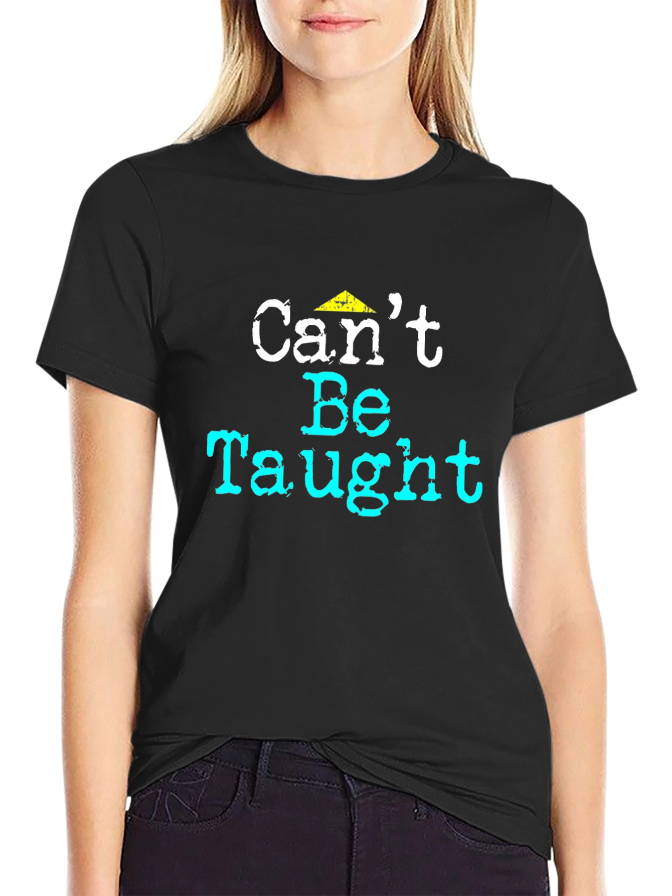 Cant Be Taught Graphic Tee - Black