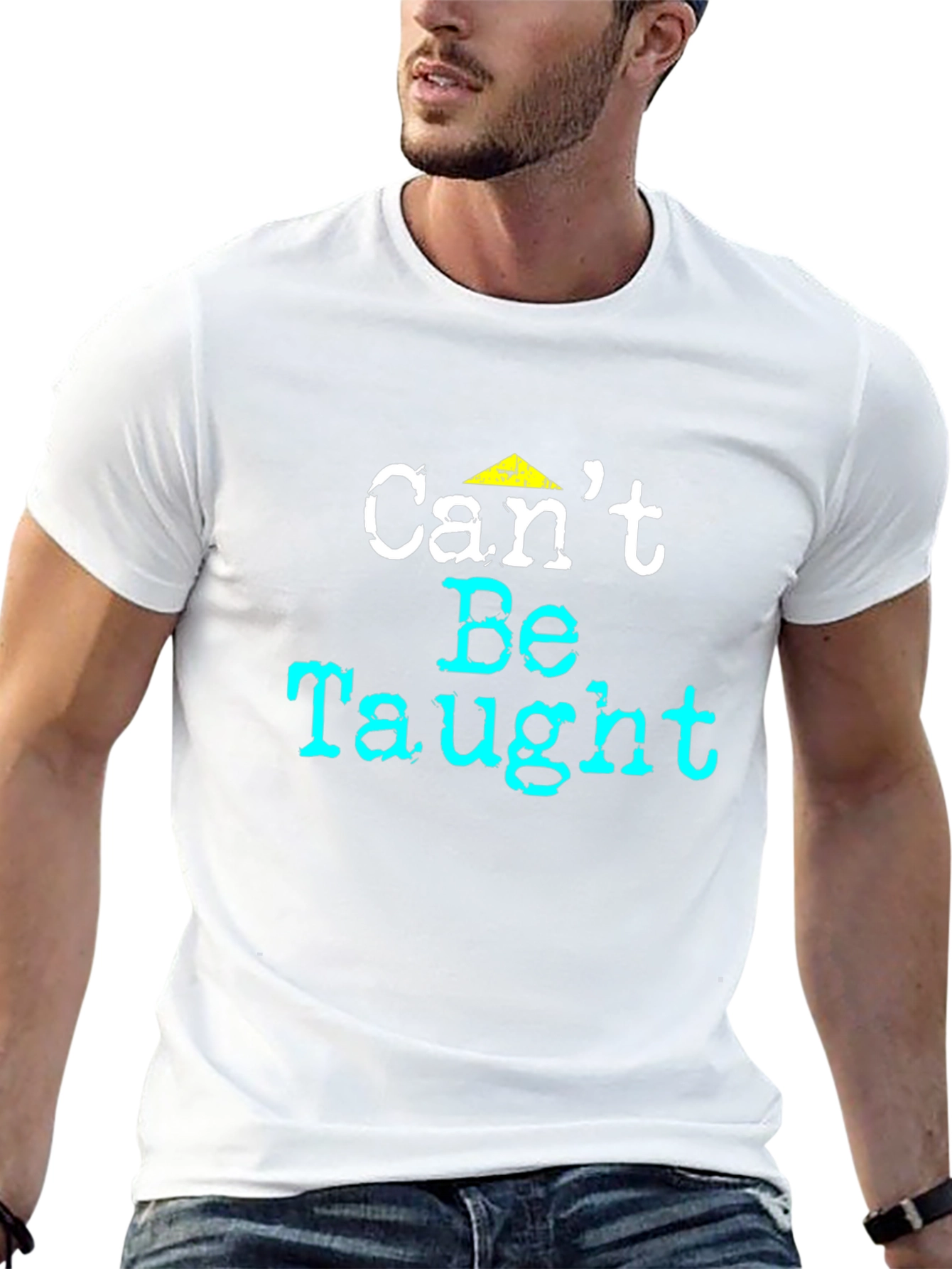 Cant Be Taught Graphic Tee - Black