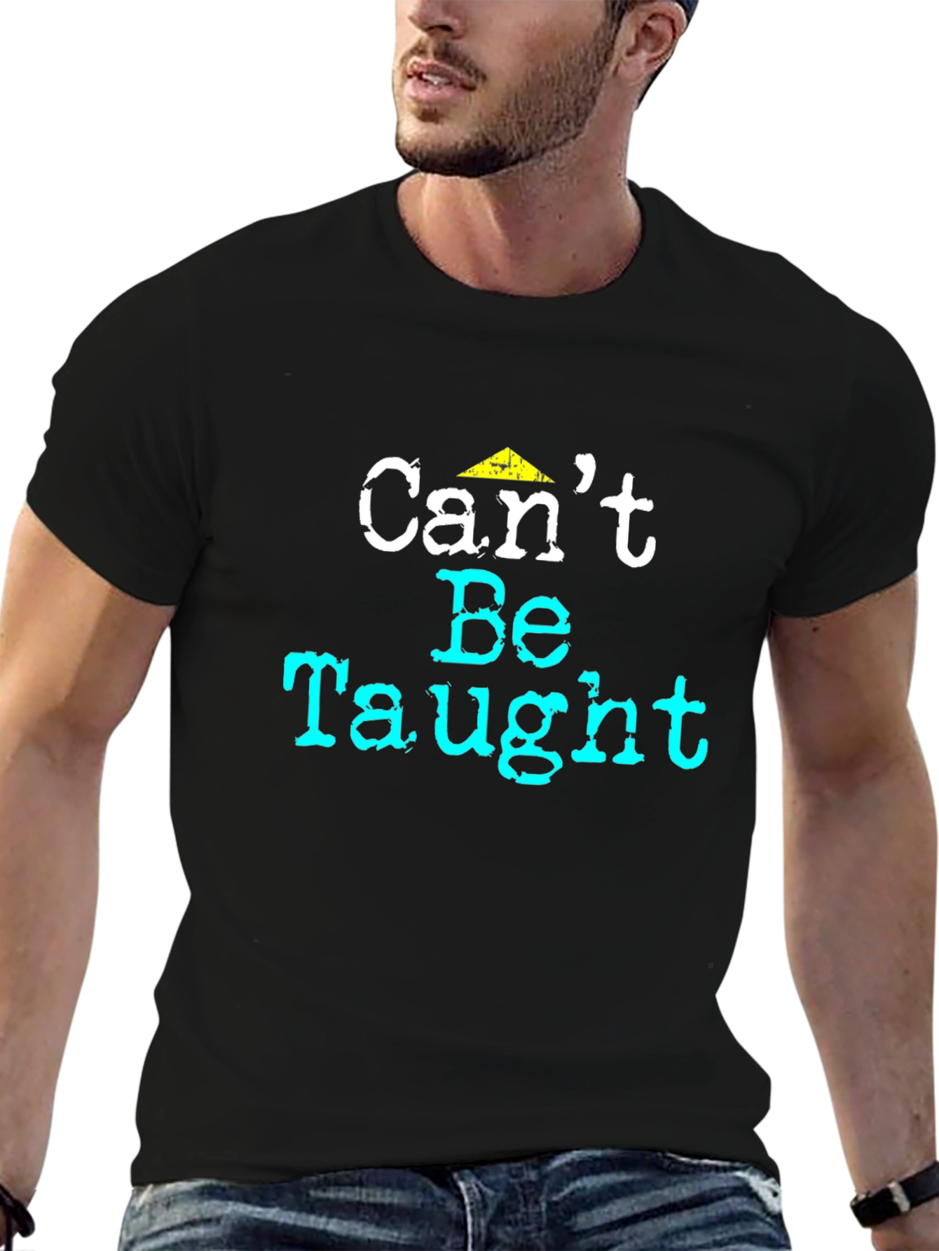 Cant Be Taught Graphic Tee - Black