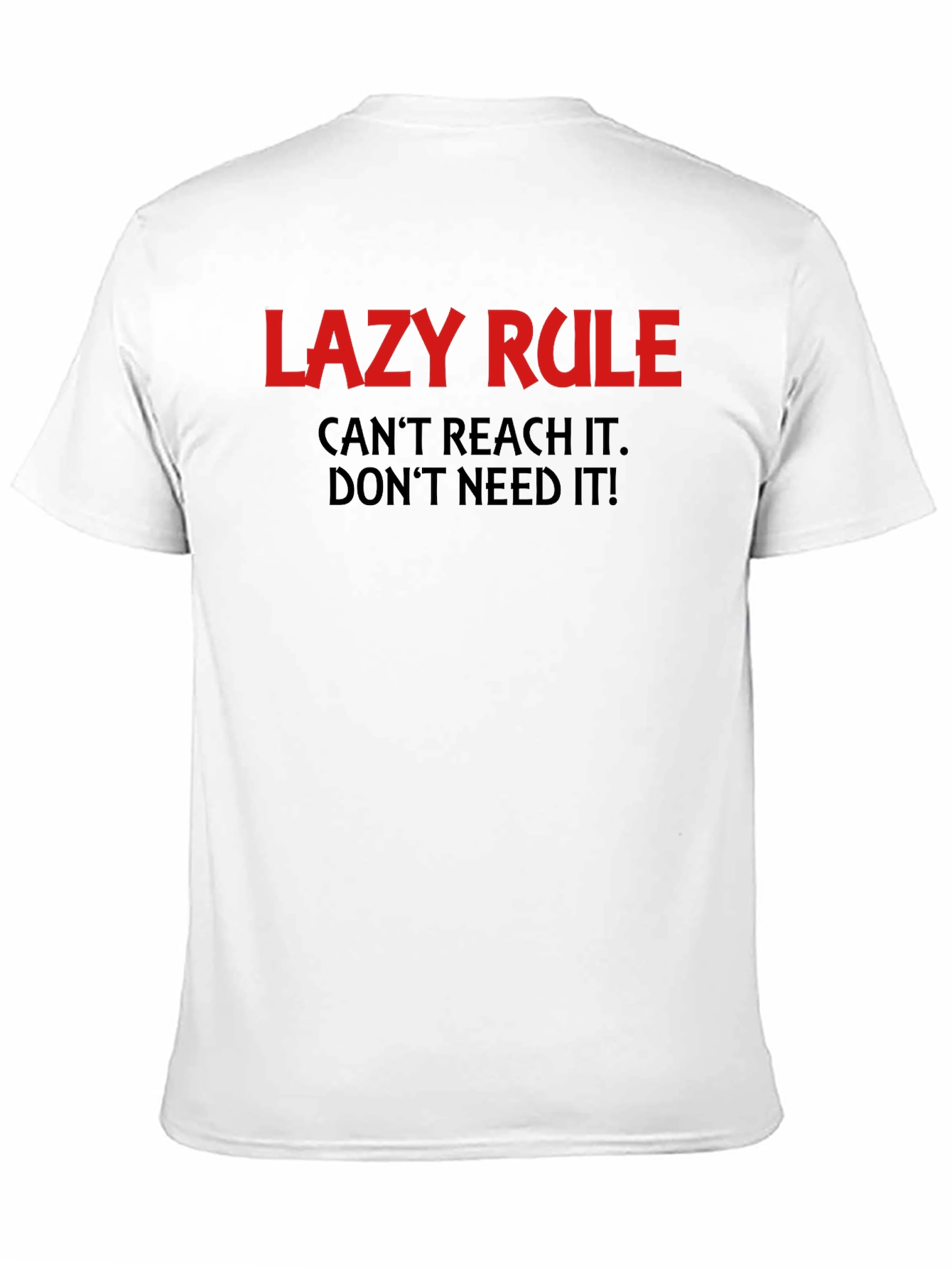 Lazy Rule Graphic Tee - Comfortable Everyday Wear
