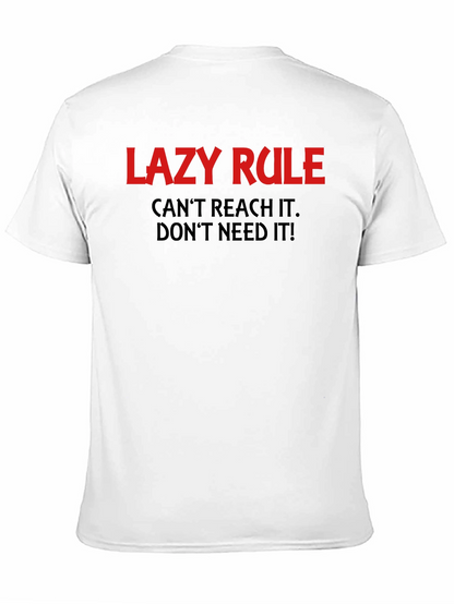 Lazy Rule Graphic Tee - Comfortable Everyday Wear