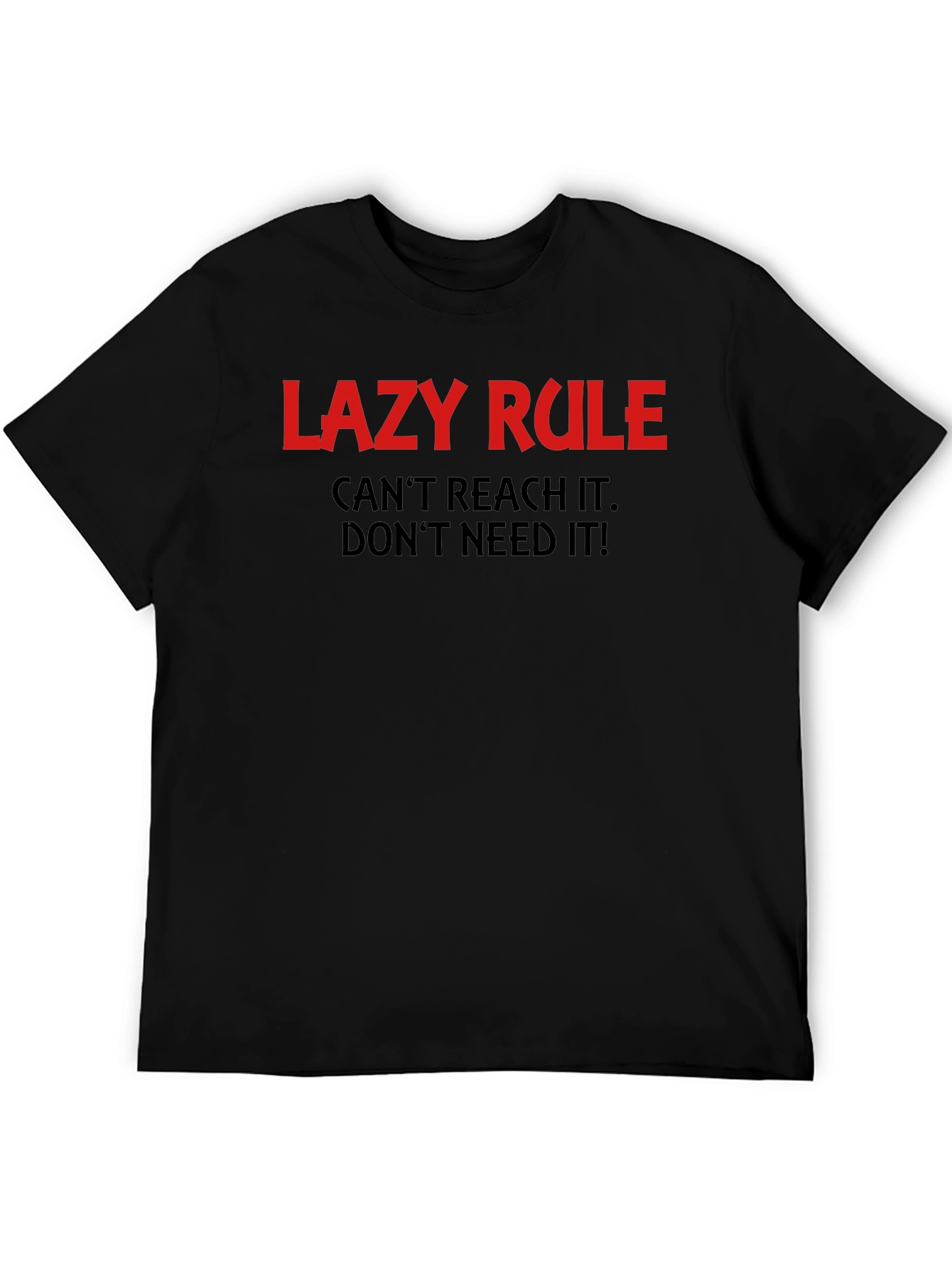 Lazy Rule Graphic Tee - Comfortable Everyday Wear