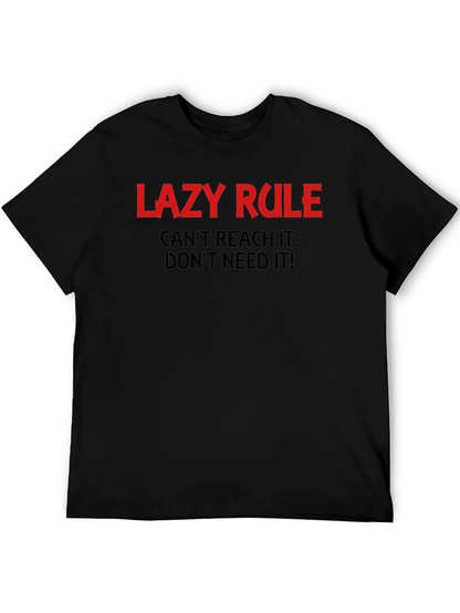 Lazy Rule Graphic Tee - Comfortable Everyday Wear