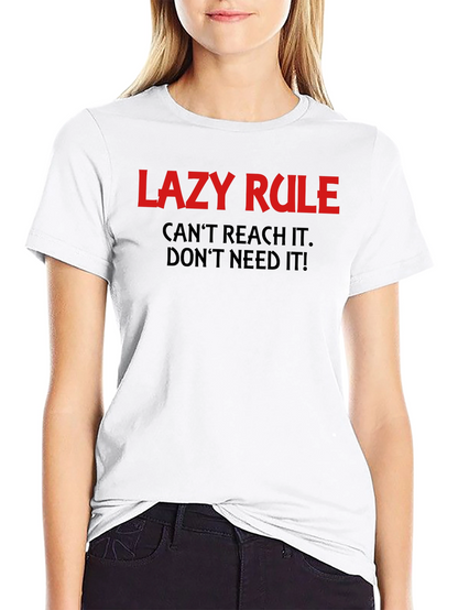 Lazy Rule Graphic Tee - Comfortable Everyday Wear