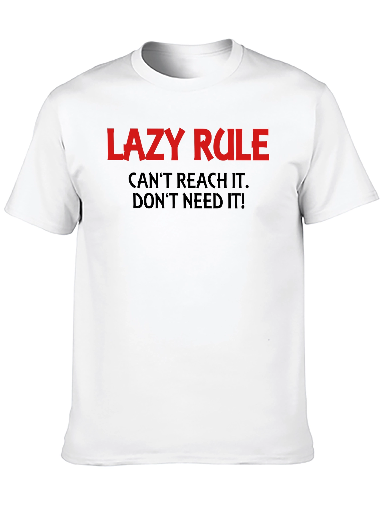 Lazy Rule Graphic Tee - Comfortable Everyday Wear