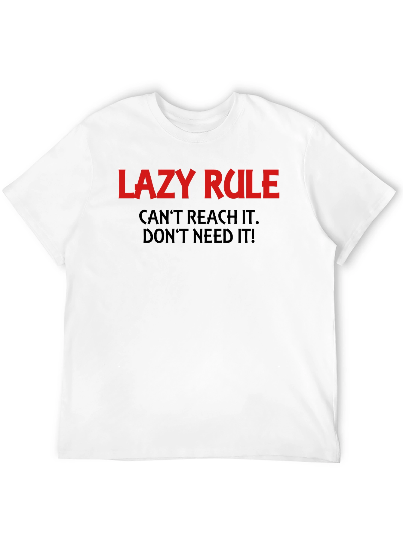 Lazy Rule Graphic Tee - Comfortable Everyday Wear