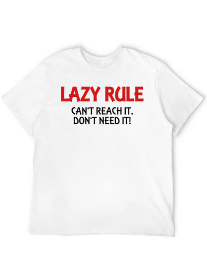 Lazy Rule Graphic Tee - Comfortable Everyday Wear
