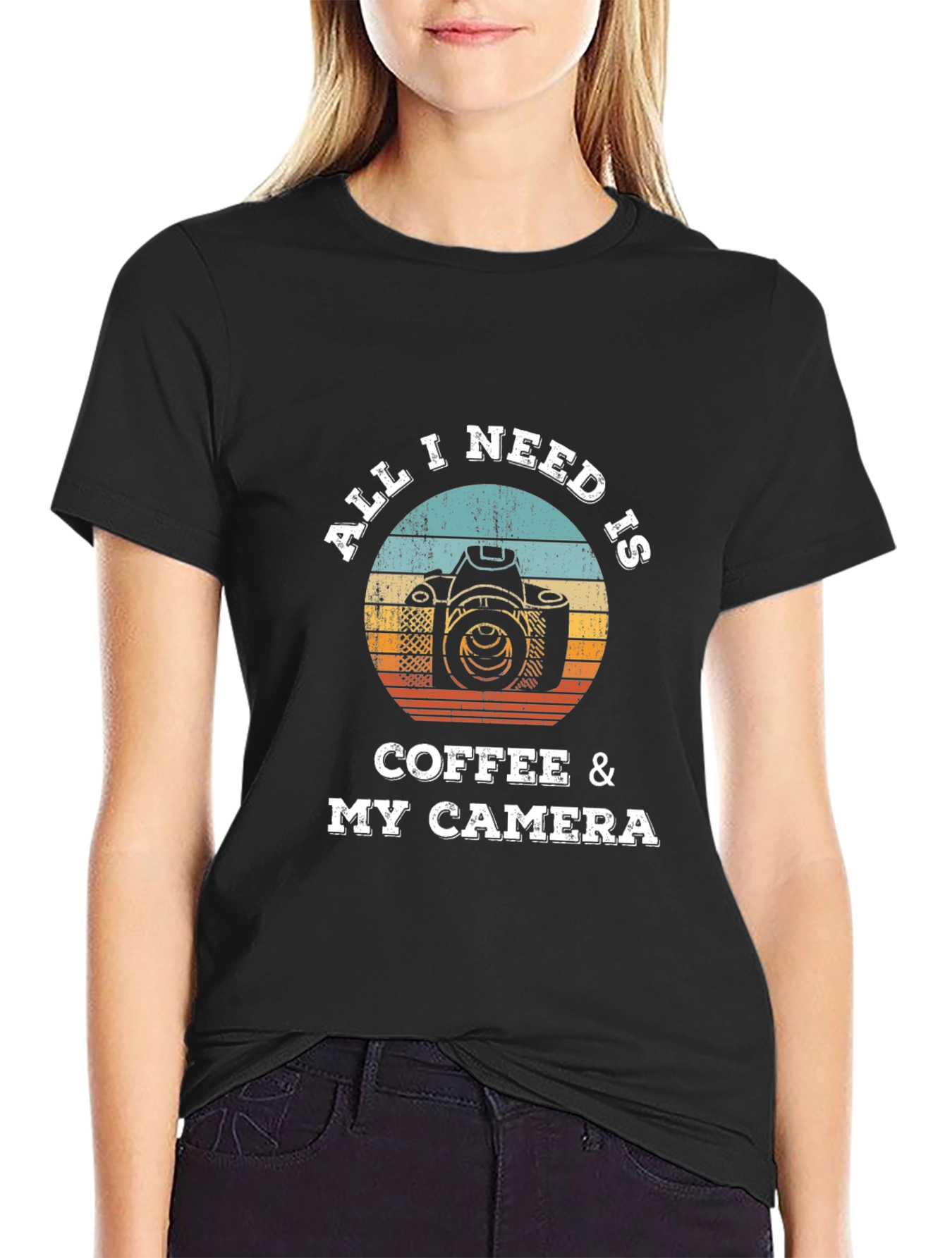 Coffee & Camera Graphic T-Shirt