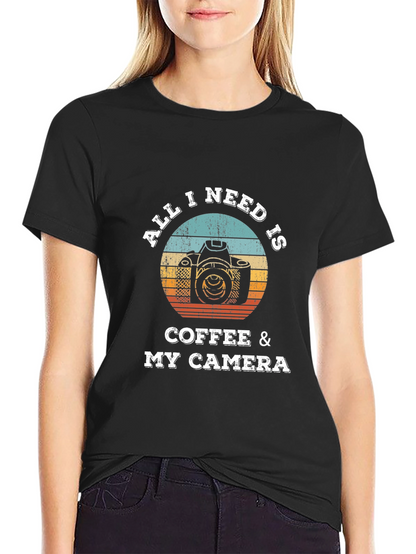Coffee & Camera Graphic T-Shirt