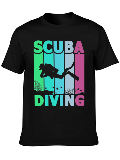 Scuba Diving T-Shirt - Diver Silhouette Graphic Tee