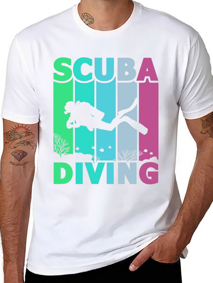Scuba Diving T-Shirt - Diver Silhouette Graphic Tee