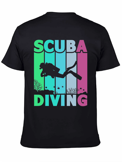 Scuba Diving T-Shirt - Diver Silhouette Graphic Tee