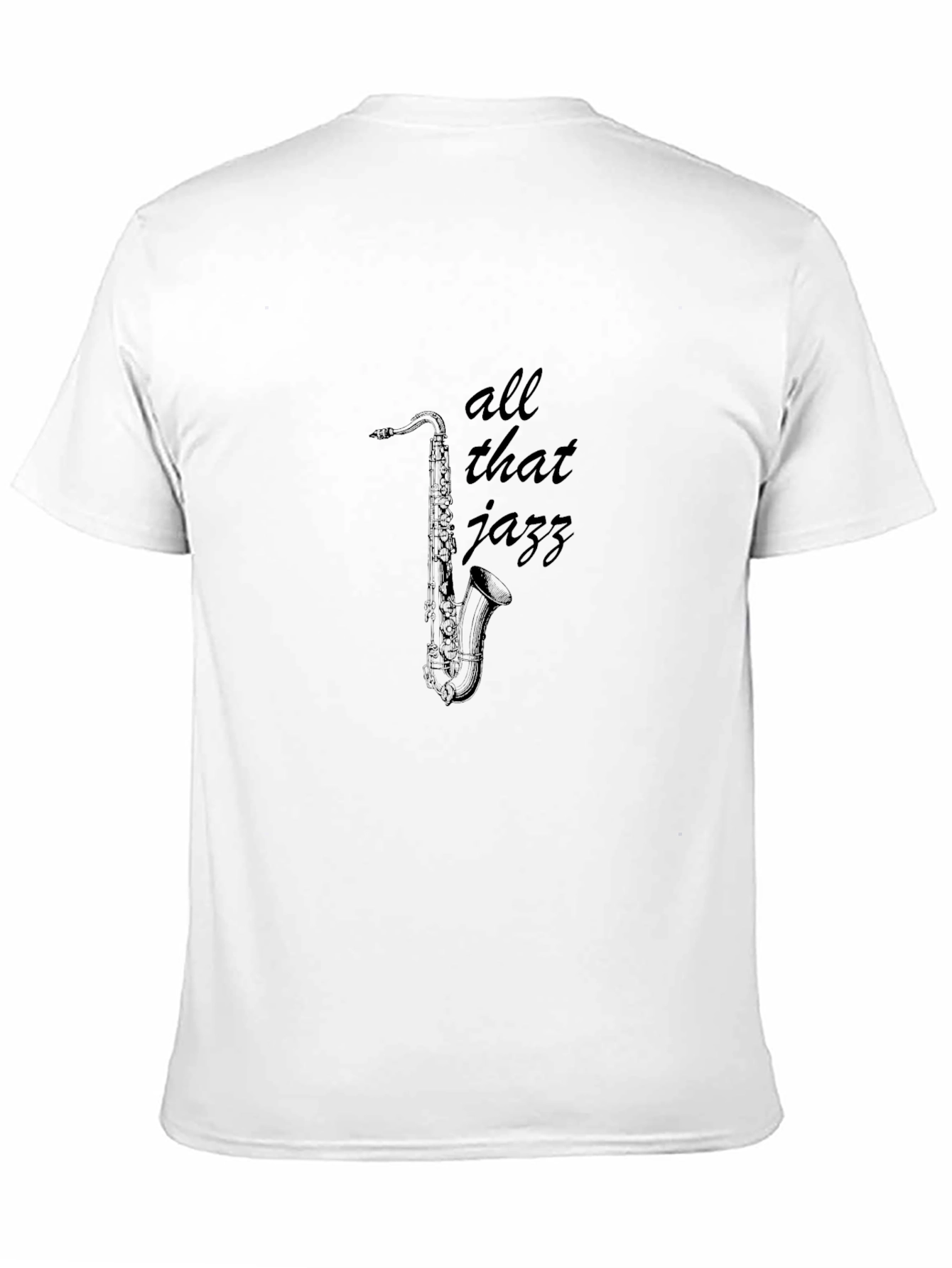 All That Jazz Saxophone Graphic Tee - Black