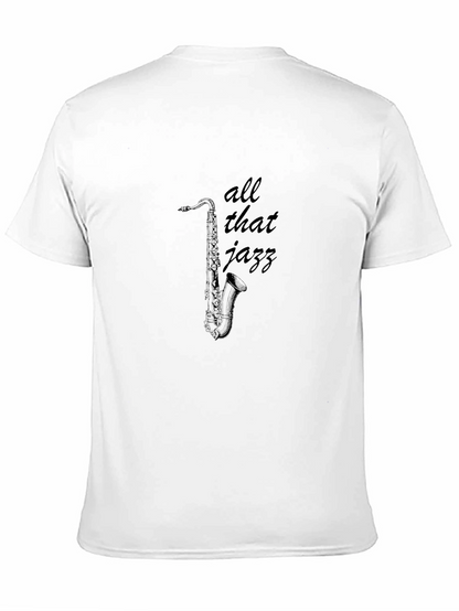 All That Jazz Saxophone Graphic Tee - Black