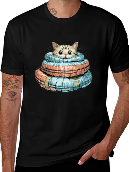 Cat in Life Preserver T-Shirt