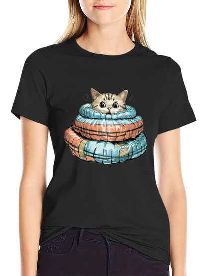 Cat in Life Preserver T-Shirt