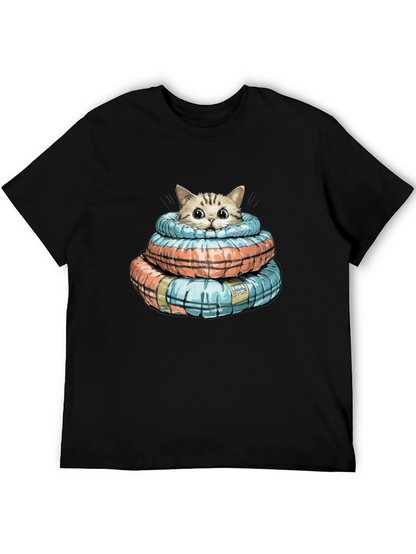 Cat in Life Preserver T-Shirt